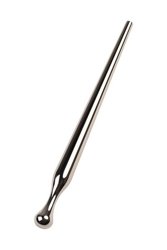 Silver urethral plug TOYFA Metal, length 8,5 cm, diameter 0,3-0,8 cm, weight 30 gr