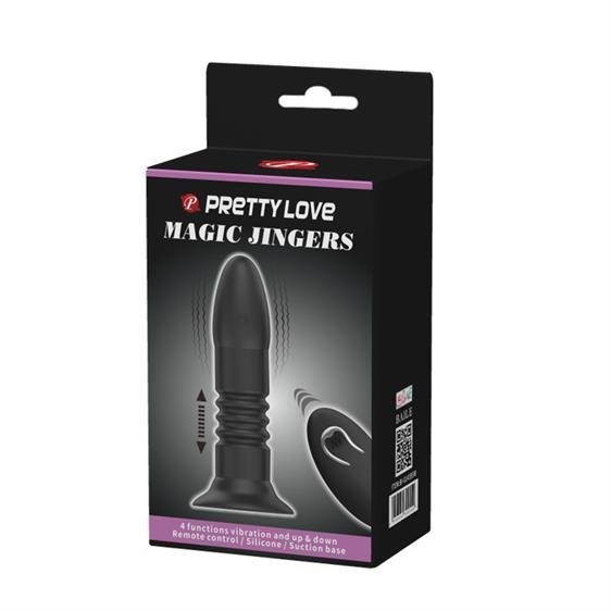 Pretty Love Magic Jingers Plug Black Sex Toys Anal Plugs