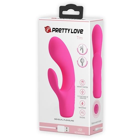 Pretty Love Tim Vibrator Pink Sex Toys Vibrators Clitoral