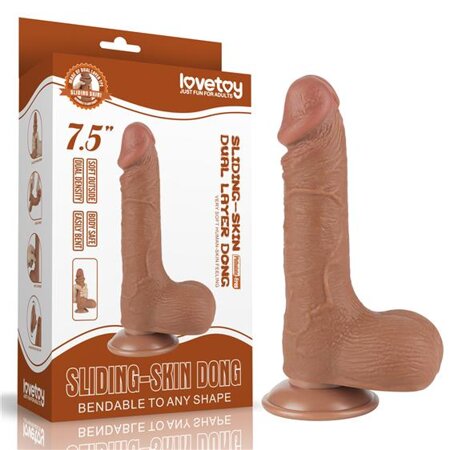 7.5'' Sliding Skin Dual Layer Dong Brown