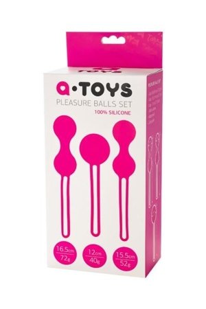 A-TOYS, Set of vaginal balls, 7,9 cm, silicone, diameter 3-3,2 cm