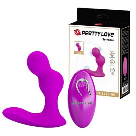 Pretty Love Terrance remote controlled anal vibrator massager Purple