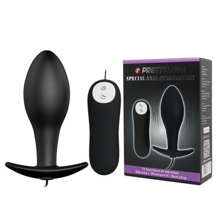 Pretty Love Vibrating Butt Plug Black