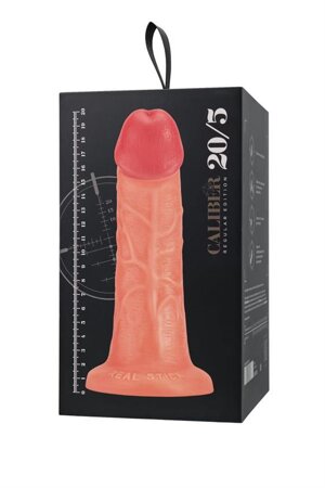 Realistic dildo Caliber 20/5 , PVC, flesh,  length 20cm, diameter 5cm