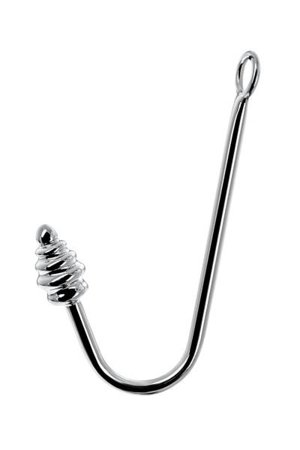 Silver anal hooks TOYFA Metal, length 14,5 cm, weight 215 gr